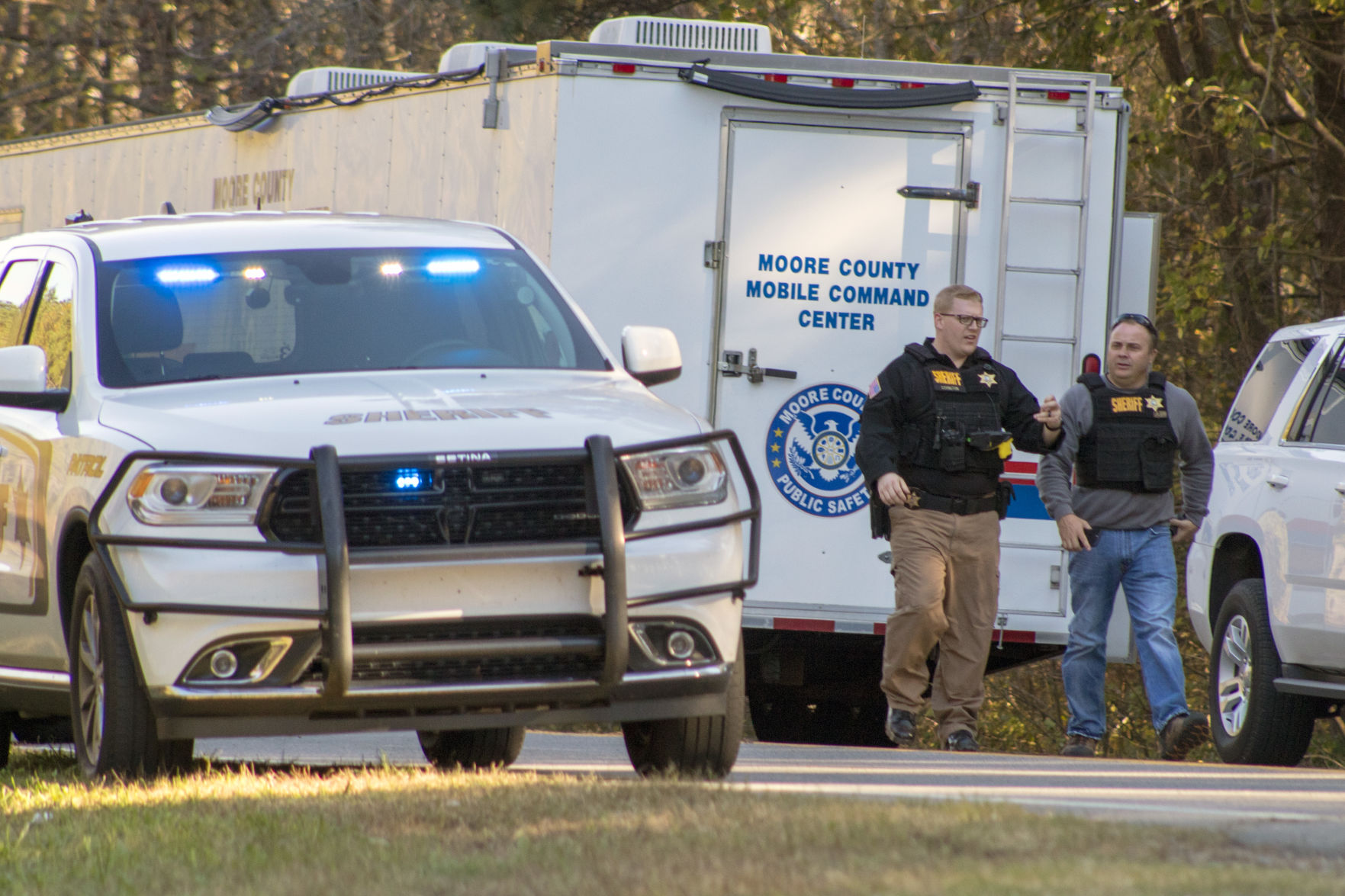 Moore County Public Safety sent its Mobile Command Center to assist with the search